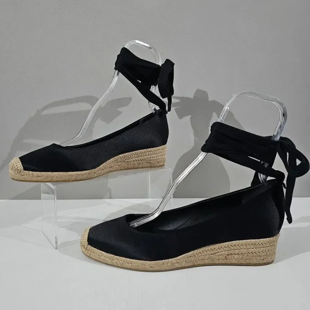 NWT Tory Burch Black Espadrilles - Picture 2 of 15